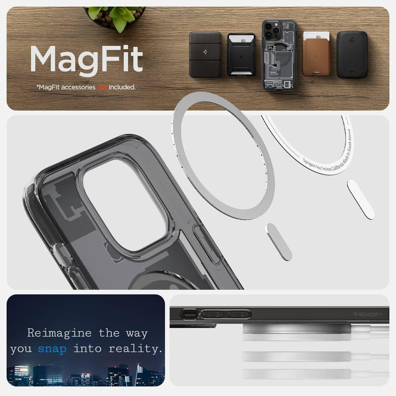 Load image into Gallery viewer, [Magsafe Compatible] Zero One Electron Tech Style Apple iPhone 15/Plus/Pro/Max Spigen SGP Ultra Hybrid (MagFit) Case - Polar Tech Australia
