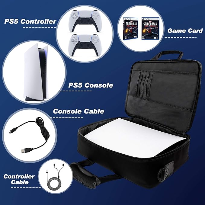 Cargue la imagen en el visor de la galería, SONY PlayStation 5 / PS5 All-in-one Multifunction Carry Bag Travel Bag Storage Bag - Polar Tech Australia
