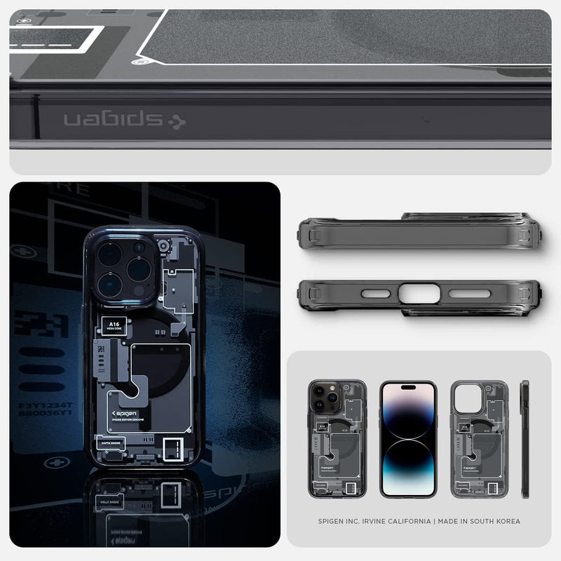 Chargez l&#39;image dans la visionneuse de la galerie, [Magsafe Compatible] Zero One Electron Tech Style Apple iPhone 15/Plus/Pro/Max Spigen SGP Ultra Hybrid (MagFit) Case - Polar Tech Australia
