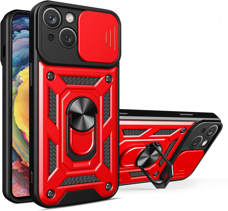 Cargue la imagen en el visor de la galería, [Magnetic Ring Kickstand][Camera Cover] Motorola Moto Edge 40Pro/Edge Plus 2023/X40/X40 Pro - Shield Shockproof Rugged Heavy Duty Case
