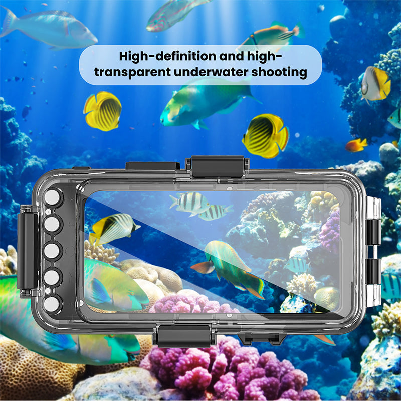 Chargez l&#39;image dans la visionneuse de la galerie, [Upgade Version Bluetooth Version][Diving IPX8 30M/98FT Waterproof] Universal iPhone - Redpepper Underwater Protective Lanyard Mobile Phone Case
