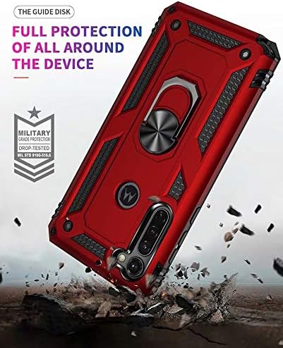 Cargue la imagen en el visor de la galería, [Magnetic Ring Kickstand] Motorola Moto G Stylus - Shield Shockproof Rugged Heavy Duty Case
