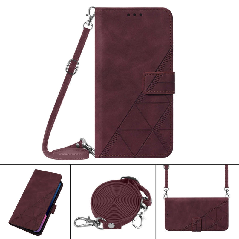 Chargez l&#39;image dans la visionneuse de la galerie, [With Shoulder Strap] [With Card Slot] Motorola G Stylus 2022 4G/5G - PU leather Crossbody Wallet Style Shockproof Phone Case
