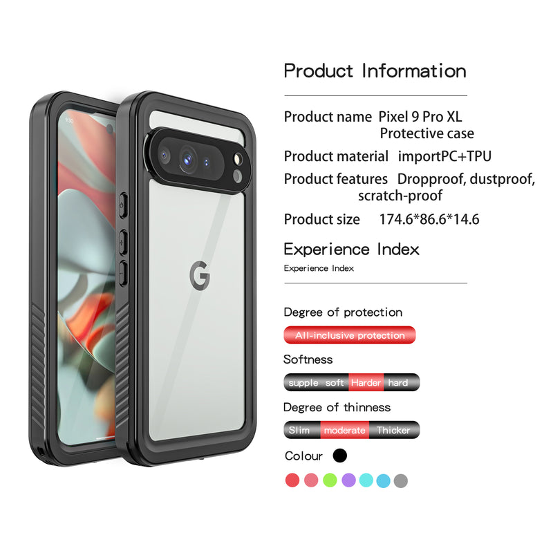 Load image into Gallery viewer, Google Pixel 9 Pro XL - Redpepper Full Covered Waterproof Heavy Duty Tough Armor Case
