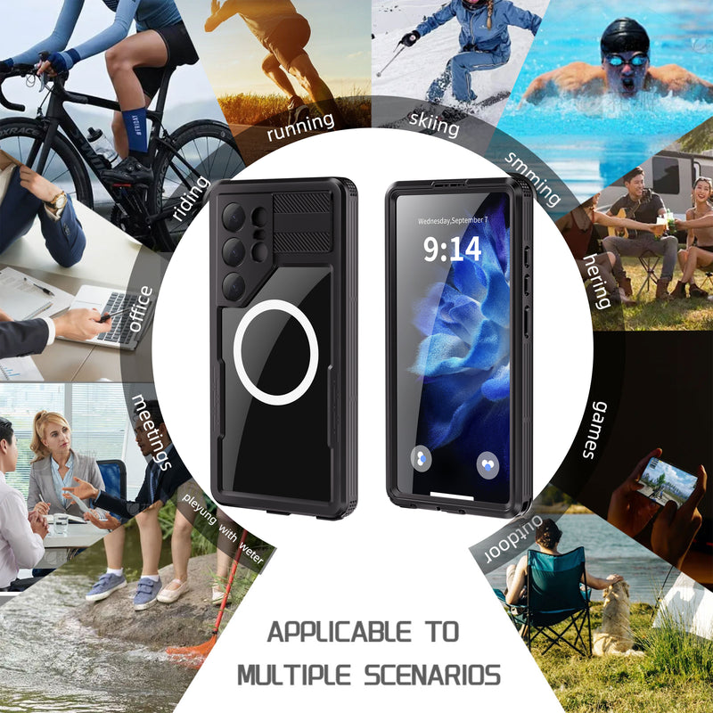 Cargue la imagen en el visor de la galería, [Magsafe Compatible] [Mars Series] Samsung Galaxy S25/Plus/Ultra - Shellbox Full Covered Waterproof Heavy Duty Tough Armor Case
