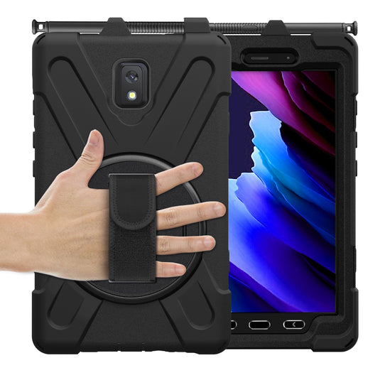 Samsung Galaxy Tab Active 3 & 5 8" 2020 Heavy Duty 360 Degree Rotate Stand Hand Strap Case - Polar Tech Australia