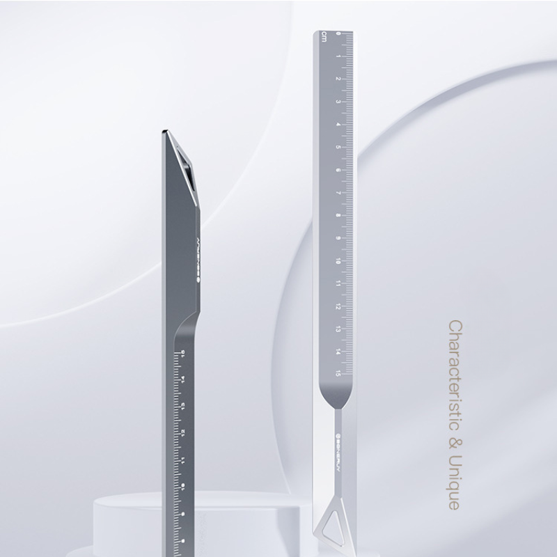 Cargue la imagen en el visor de la galería, Business Gift Multifunctional Ruler for Office, and Design Drawing
