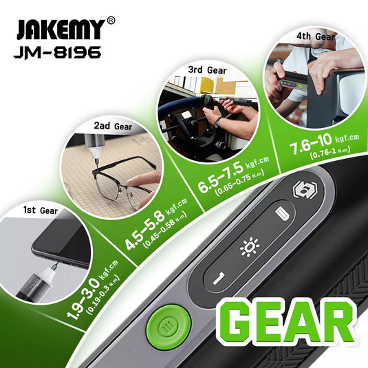 [JM-8196] Jakemy 35 in 1 All-in-One Smart Dual Dynamics Precision Electric Screwdriver set