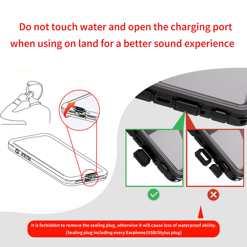 Chargez l&#39;image dans la visionneuse de la galerie, [A-Series] Motorola Moto G Stylus 5G (2025) - Redpepper Full Covered Waterproof Heavy Duty Tough Armor Case
