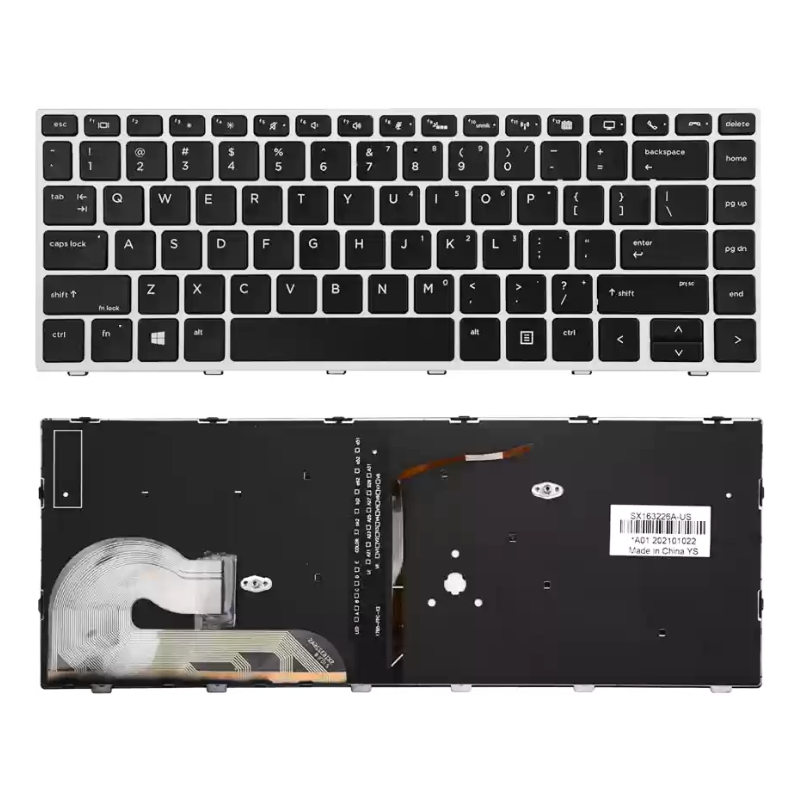 Cargue la imagen en el visor de la galería, HP EliteBook 745 G5 G6 840 G5 G6 846 G5 G6 848 G5 Zbook 14U G5 G6 Series - Laptop Keyboard With Back Light US Layout
