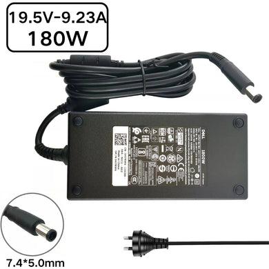 [180 W/19,5 V-9,23 A] [7,4 x 5,0] Dell Alienware Vostro Station de travail de jeu pour ordinateur portable Barrel Adaptateur secteur AC Chargeur mural pour ordinateur portable (prise AU)