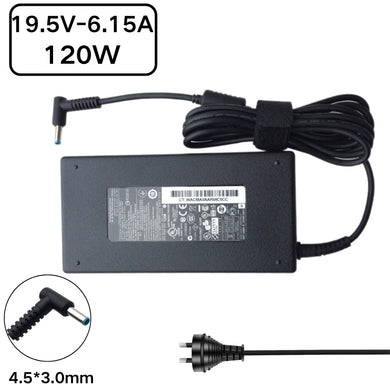 [19.5V-6.15A/120W][4.5x3.0] Cargador adaptador de fuente de alimentación de CA HP Envy 15 17 y Omen 15