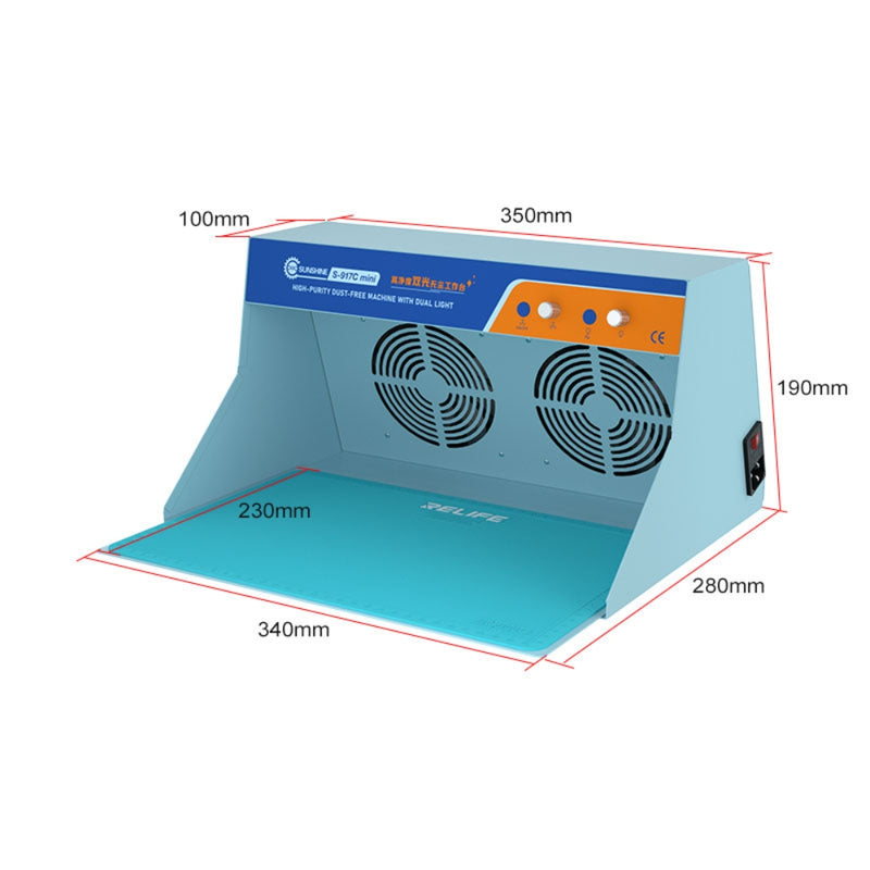 Chargez l&#39;image dans la visionneuse de la galerie, [SS-917C Mini] SUNSHINE Dustless Dust-Free Workshop Worktable High Precision Dust Free Workbench With Dual Light - Polar Tech Australia
