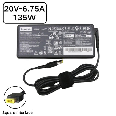 [20 V-6,75 A/135 W] [carré jaune] Lenovo IdeaCentre & Thinkpad & Legion Gaming ordinateur portable adaptateur d'alimentation secteur chargeur