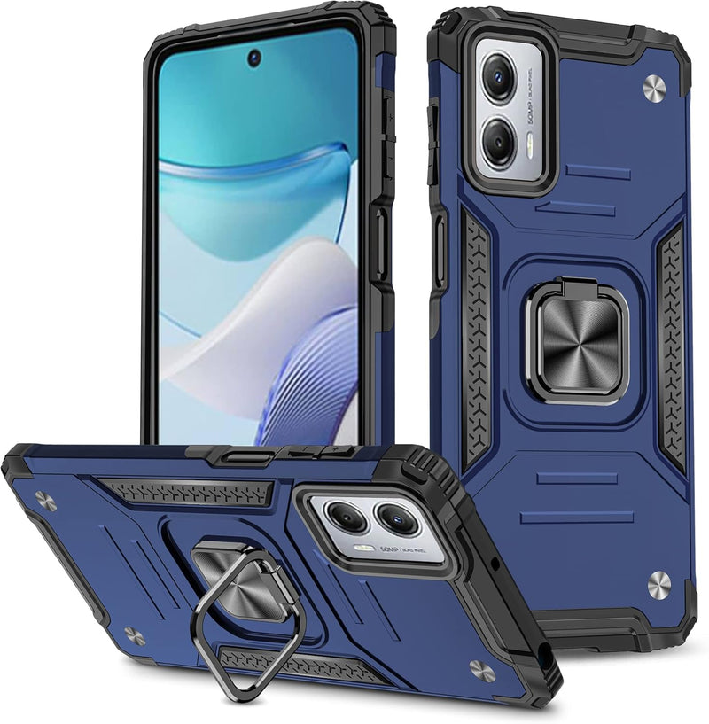 Chargez l&#39;image dans la visionneuse de la galerie, [Magnetic Rotable Kickstand] Motorola Moto G53 - Shield Shockproof Rugged Heavy Duty Case
