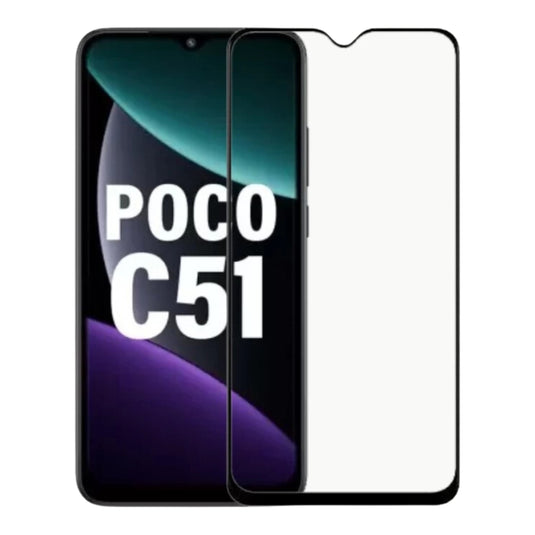 XIAOMI Poco C51 Full Covered Tempered Glass Screen Protector - Polar Tech Australia