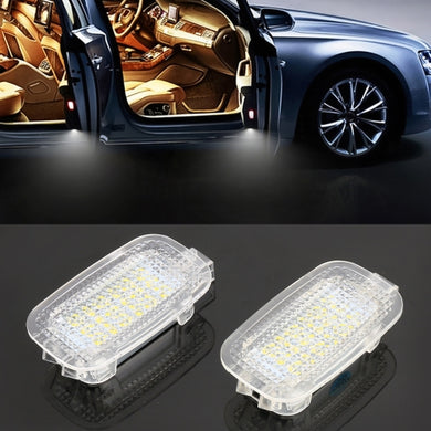 [2 PCS] Mercedes Benz LED Car Door Lights Lamps 18LEDs SMD-3528 Lamps DC 12V 1.5W