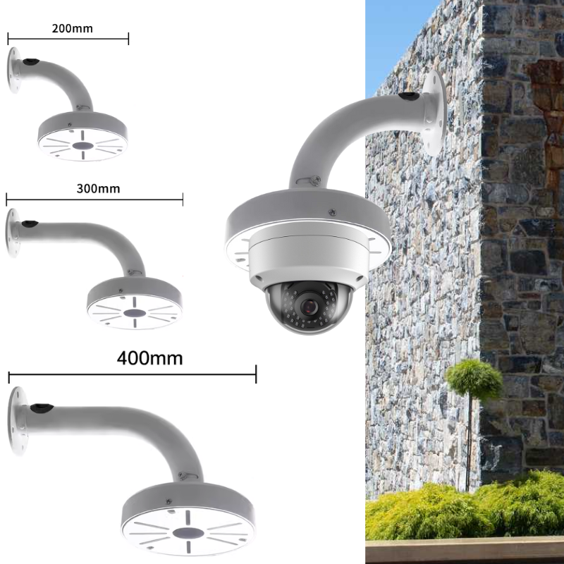 Chargez l&#39;image dans la visionneuse de la galerie, [Fixed Length] Universal Aluminium CCTV Dome Camera Wall Mount Bracket Holder - Polar Tech Australia
