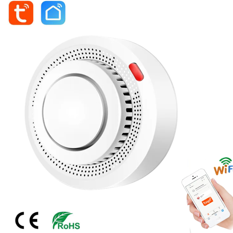 Chargez l&#39;image dans la visionneuse de la galerie, [TUYA Smart Home] Battery Powered Wireless WIFI Smoke Detector Smart Home Security - Polar Tech Australia
