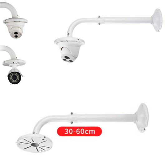 Universal Retractable Extension Aluminium CCTV Dome Camera Wall Mount Bracket Holder - Polar Tech Australia