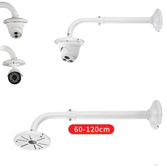 Universal Retractable Extension Aluminium CCTV Dome Camera Wall Mount Bracket Holder - Polar Tech Australia