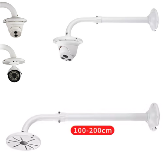 Universal Retractable Extension Aluminium CCTV Dome Camera Wall Mount Bracket Holder - Polar Tech Australia