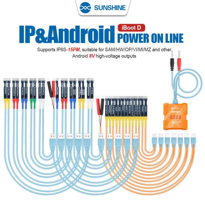 Chargez l&#39;image dans la visionneuse de la galerie, [iBOOT D] SUNSHINE Model IP&amp;Android Mobile Phone Digital Boot Cable 2 IN 1 - Polar Tech Australia
