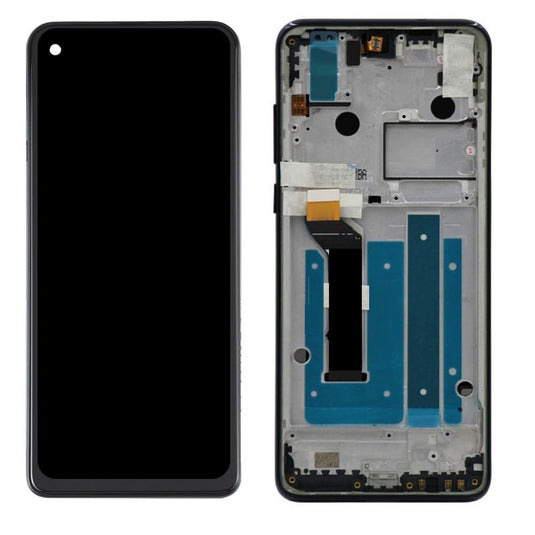 [With Frame] Motorola Moto One Action XT2013-1 & XT2013-2 LCD Screen Display Digitizer Assembly