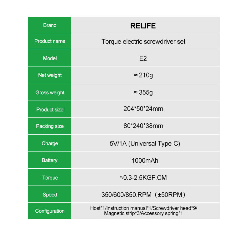 Load image into Gallery viewer, RELIFE E2 Electric Screwdriver Set
