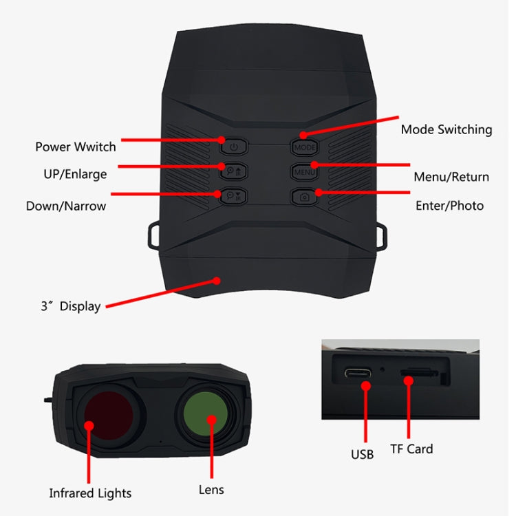 Load image into Gallery viewer, [NV6000] Outdoor Hunting Twilight Full Color 4K HD Binocular Night Vision
