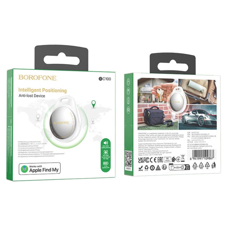 Chargez l&#39;image dans la visionneuse de la galerie, Borofone BC100 Smart Positioning Anti-lost Device (White)
