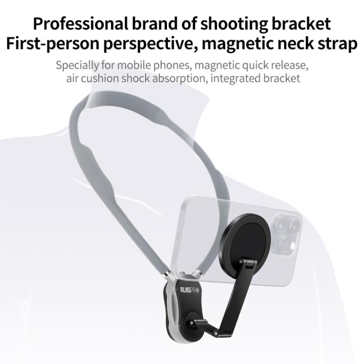 Chargez l&#39;image dans la visionneuse de la galerie, RUIGPRO Magnetic Neck Mount Anti-shake Phone Bracket
