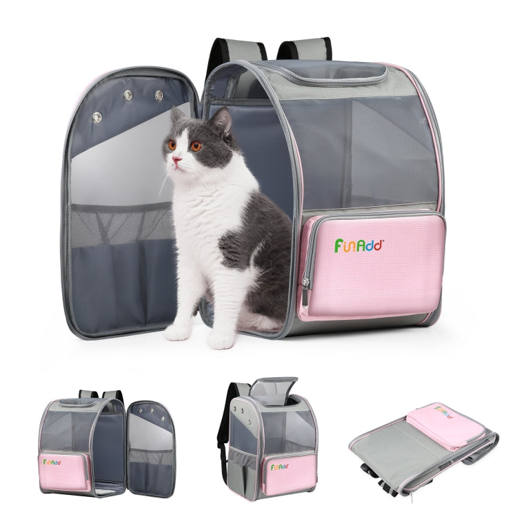 Load image into Gallery viewer, FUNADD Fold Breathable Pet Backpack Outdoor Shoulders Cat Bag, Pet Backpack
