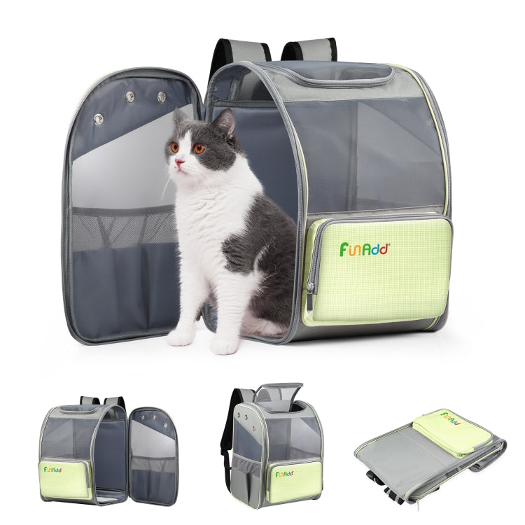 Load image into Gallery viewer, FUNADD Fold Breathable Pet Backpack Outdoor Shoulders Cat Bag, Pet Backpack
