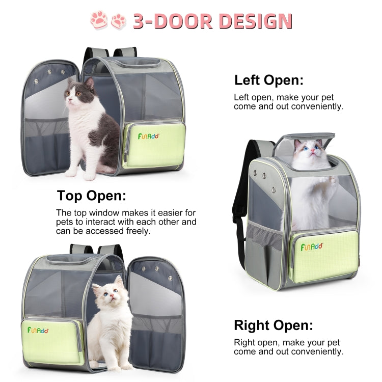 Load image into Gallery viewer, FUNADD Fold Breathable Pet Backpack Outdoor Shoulders Cat Bag, Pet Backpack
