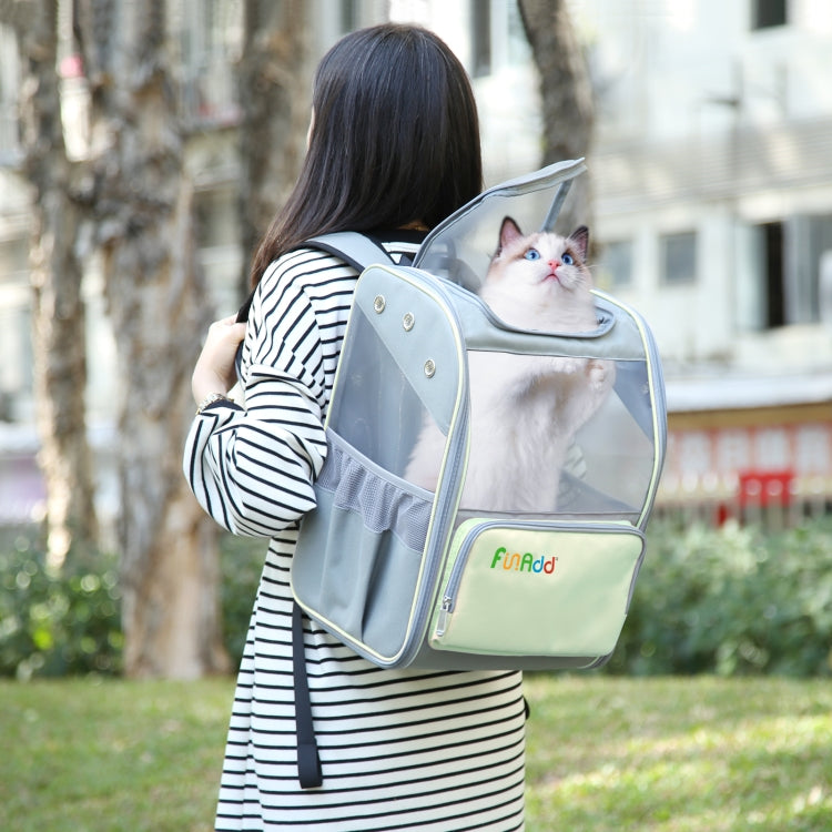 Load image into Gallery viewer, FUNADD Fold Breathable Pet Backpack Outdoor Shoulders Cat Bag, Pet Backpack
