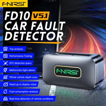 Chargez l&#39;image dans la visionneuse de la galerie, [FD10] FNIRSI Car OBD2 Scanner Code Reader Clear Error OBD Diagnostic Tool IOS Android Bluetooth V5.1 Check Engine Light Car Repair
