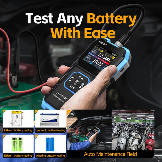 [HRM-10] FNIRSI Battery Voltage Internal Resistance Tester 18650 High-precision AC Acid Lithium Lead Car Battery Capacitor Tester