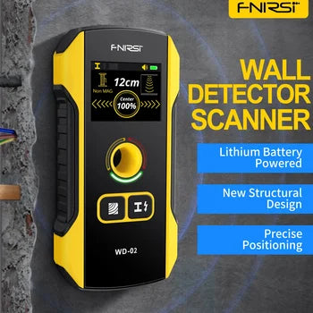 [WD-02] FNIRSI Wall Detector Scanners Stud Finder Positioning Hole TFT Display AC Live Cable Wires Metal Wood Stud Wall Scanner