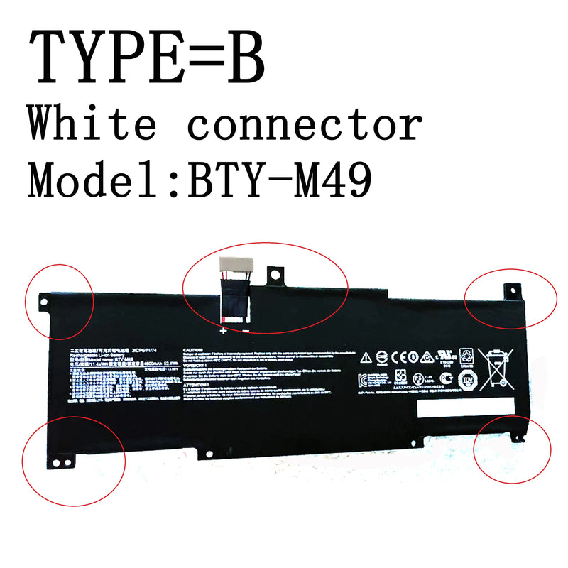 Chargez l&#39;image dans la visionneuse de la galerie, [BTY-M49] MSI Modern 14 &amp; Prestige 14 Series Replacement Battery - Polar Tech Australia
