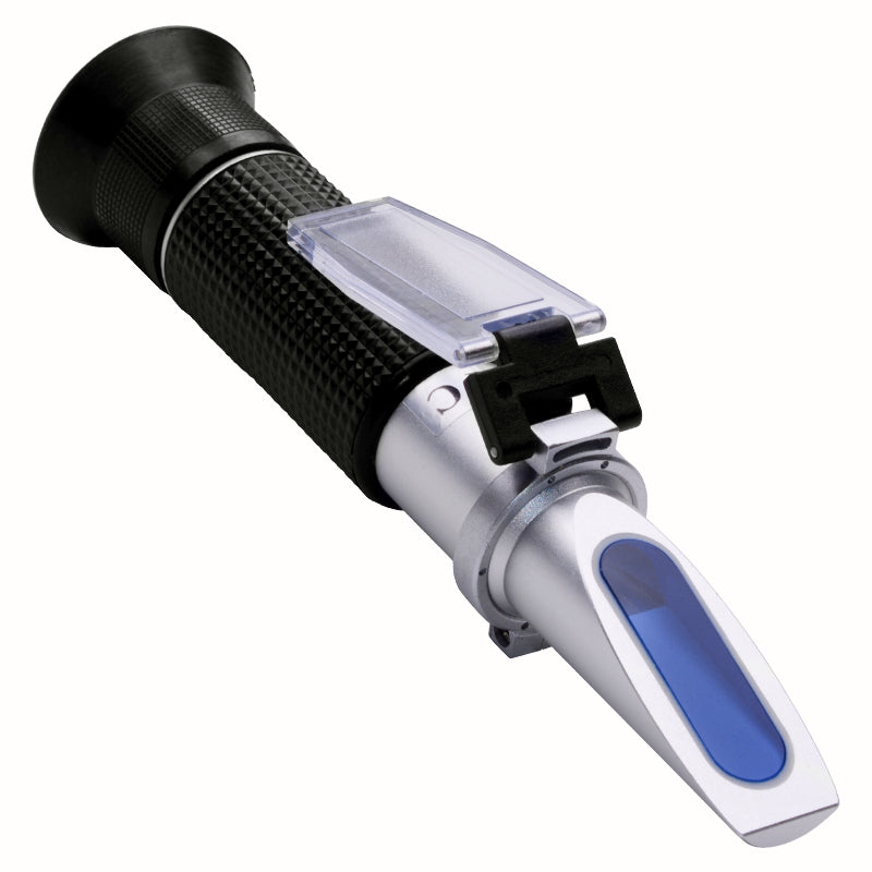 Cargue la imagen en el visor de la galería, [ATC] Fruit Brix Refractometer Auto Refractometer Sugar Concentration ATC Sweetness Tester Fruit Sugar Meter for Homebrew Honey Vegetables Range Brix 0-32%
