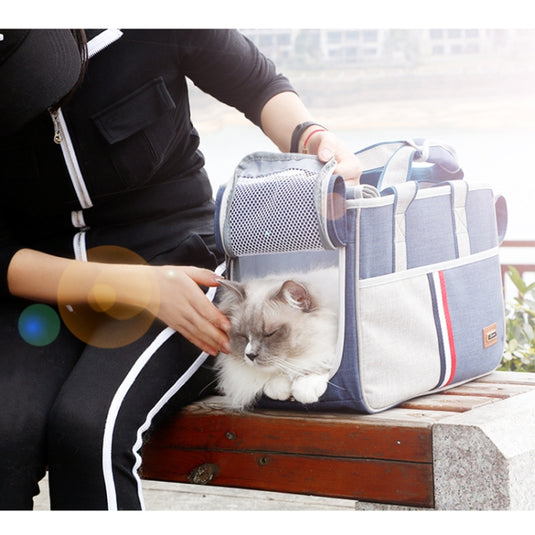 DODOPET Outdoor Portable Oxford Cloth Cat Dog Pet Carrier Bag Handbag Shoulder Bag, Size: 43 x 19 x 26cm, Size: 43 x 19 x 26cm