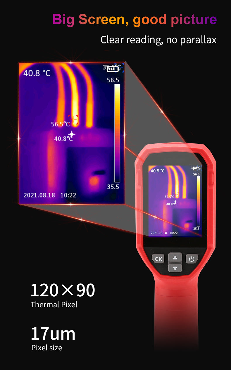 Cargue la imagen en el visor de la galería, [UTi120S] UNI-T  Infrared Thermal Imager Handheld Temperature Thermal Camera PCB Circuit Industrial Testing
