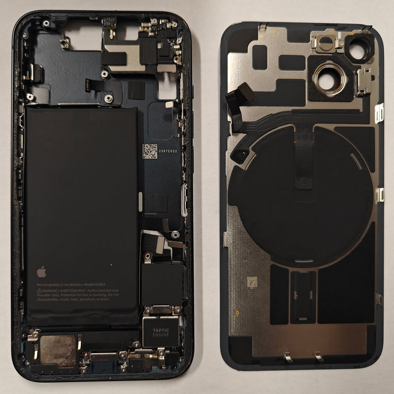 Cargue la imagen en el visor de la galería, [Used][With Built-in Part] Apple iPhone 14 Middle Housing Frame &amp; Back Glass - Polar Tech Australia
