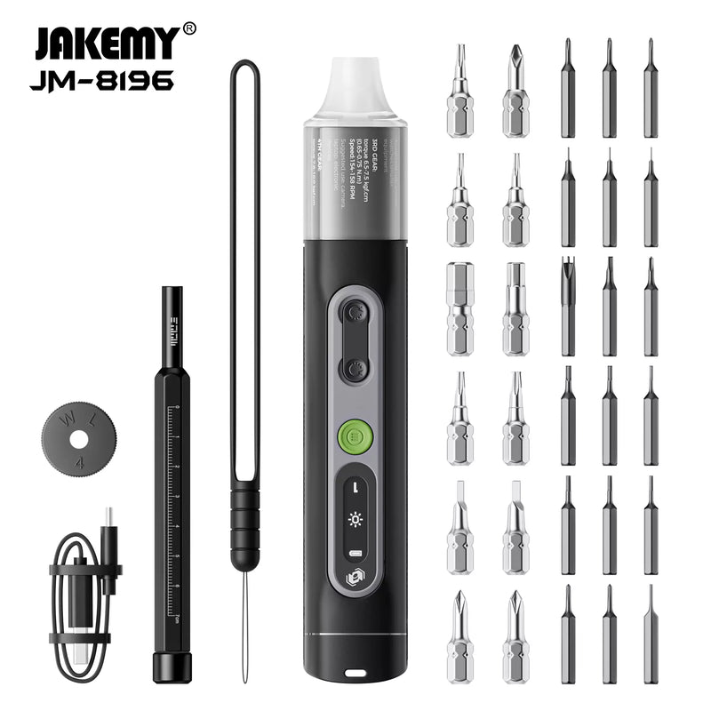 Cargue la imagen en el visor de la galería, [JM-8196] Jakemy 35 in 1 All-in-One Smart Dual Dynamics Precision Electric Screwdriver set
