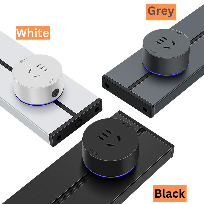 Chargez l&#39;image dans la visionneuse de la galerie, [TUYA Smart Home] Magnetic Track Rail Power Stripes Wall Socket Outlet Plug System APP Control - Polar Tech Australia
