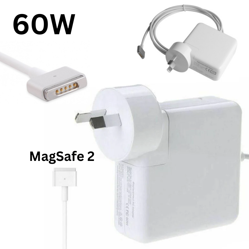 Chargez l&#39;image dans la visionneuse de la galerie, [16.5V-3.65A/60W][Magsafe 2 &quot;T&quot; Tip] MacBook Air &amp; Pro 13&quot; Wall Charger Power Adapter - Polar Tech Australia
