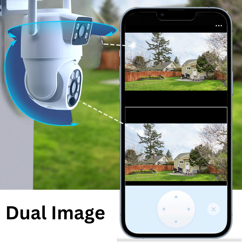 Load image into Gallery viewer, [Dual Lens][TUYA Smart Home] Dual Camera 2MP Solar Panel Battery Powered 4G Wireless Wire-Free IP66 Outdoor PTZ Camera - Polar Tech Australia
