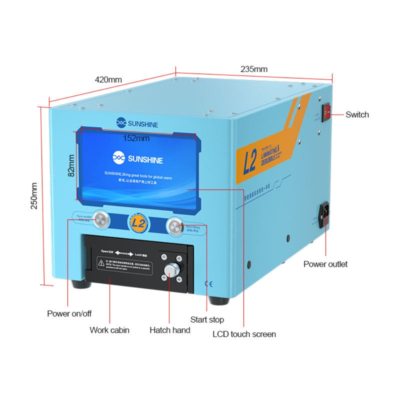 Cargue la imagen en el visor de la galería, [L2] SUNSHINE Smart LCD Laminating and Defoaming all-in-one Machine - Polar Tech Australia
