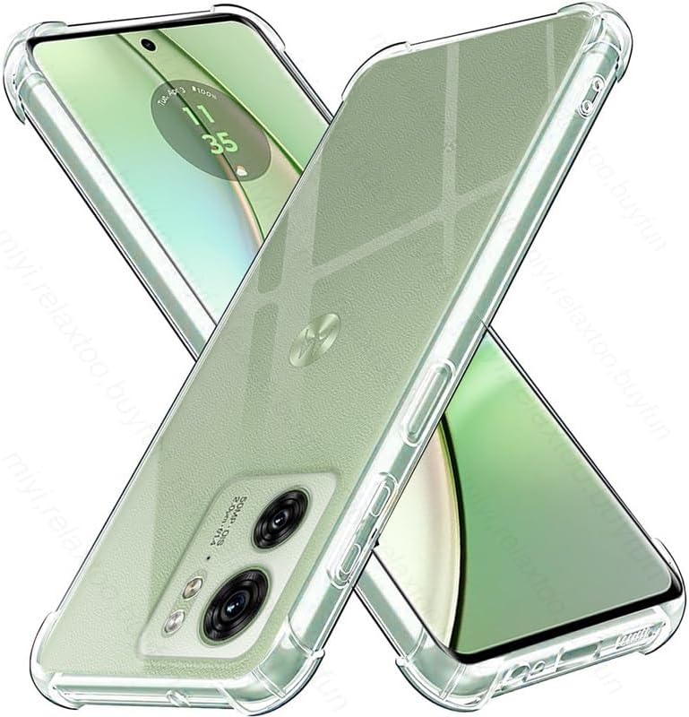 Cargue la imagen en el visor de la galería, Motorola Moto Edge 40/Edge 2023  - AirPillow Cushion Transparent Soft Clear TPU Four Corners Protective Case
